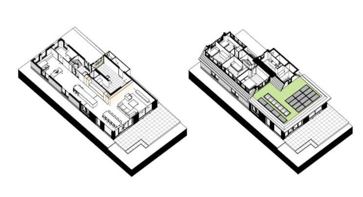 Floor plan of a new build project for construction